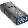 deleyCON Adattatore Accoppiatore USB 3.0 5 Gbps - Presa a Presa - Collega/Estende 2 Cavi USB-A