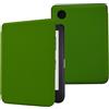 DMluna Custodia per Kobo Clara Colour/Clara BW/Clara 2E, Tolino Shine Colour/Shine 5/4 - Cover Protettiva Funzione Auto Wake/Sleep - Pelle Sintetica Premium, Antigraffio, Anticaduta, Verde