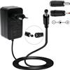 LANAFAY 36W Alimentatore da AC a DC 24 V 1,5 A con 3 Spina 5,5 mm x 2,1 mm, 3.5x1.35mm, 5.5x2.5mm, Adattatore Caricabatterie, Plug EU, 120 cm di Lunghezza per Striscia LED Telecamera Audio del Computer Router