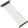 LINKUP - Ultra PCIe 4.0 X16 cavo riser [Testato in RTX4090 RX6950XT x570 B550 Z690] Supporto verticale schermato gaming PCl Express gen4┃Spina GPU inverso (27cm) Progettato per ITX┃Bianco