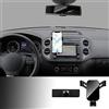 KUNGKIC Auto Porta cellulare Per Volkswagen VW Tiguan 2012-2016 Supporto per telefono da auto regolabile per telefoni da 4-6,2 pollici(nero)