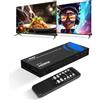 OREI Switch a matrice HDMI 4K 4 x 2, Switcher 18G UltraHD con arco supporta fino a 4K @ 60Hz e telecomando IR 1080P - Selezione completa della matrice
