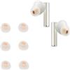 BIIULHCI Tappi auricolari di ricambio in silicone per Realme Buds Air 5 Pro, cuscinetti di ricambio per auricolari, 6 pezzi, colore bianco