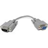 Drut Cavo da seriale a VGA da 9 Pin Femmina a 15 Pin Maschio da 20 cm D9 HD15 SVGA Cavo Adattatore convertitore da 0,6 Piedi