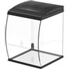 AQPet CurVe Acquario panoramico in vestro completi di filtro illuminazione riscaldatore 30.2x33.5x42.5 35L