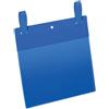 Durable Tasche per identificazione Durable con fascette di aggancio blu f.to esterno mm 223x380- inserto A5 orizz. Cf 50- 174907