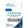 Mediarange Chiavetta USB 3.0 Media Range con spina USB Type-C™ - 16 GB - argento MR935