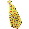 Dress Up America Cravatta da Pagliaccio Gialla a Pois - Cravatta Grande e Divertente per Bambini e Adulti - Accessorio Costume da Circo e Carnevale