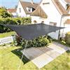 HAIKUS Tenda a vela rettangolare 2 x 5 m, 5 x 2 m HDPE, traspirante, resistente, 98% protezione dai raggi UV per esterni, giardino, terrazze grigie