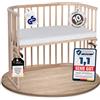 babybay Maxi lettino extra grande in legno di faggio massiccio, altezza regolabile ed ecologica, con materasso Classic Soft (non trattato)
