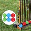 6 Pezzi Di Bocce In Legno Interattive Gioco Estivo All'aperto Per Gioco In