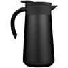 BOHORIA® Caraffa termica | Thermos | Brocca per caffè, tè & acqua | Acciaio inox | Chiusura Quick Tip | 0,8 litri (Nero)