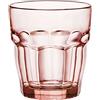 Bormioli Rocco 418950B03321990 Set di 6 Rock Bar Lounge 27 cl Peach Rosa/Arancio
