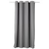 WOLTU Tenda Oscurante Opaca Termica Isolante per Finestre Soggiorno Tenda da Sole con Occhielli in Metallo Inossidabile per Camera da Letto 1 Pannello Grigio Chiaro 117x138 cm