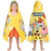 Get Trend SpongeBob Incappucciato Asciugamani Bagno Ragazzi, Assorbente Asciugamano Cotone, Piscina Nuoto e Asciugamano da Mare, Morbido Poncho da Bagno Accessori Viaggio Regalo per Ragazzi (Giallo SpongeBob)