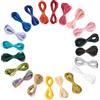 Craftdady - Set di filo di poliestere sottile, 200 metri, 1,5 mm, per nodi cinesi, 20 pacchi di corda tonda di poliestere attorcigliata per la creazione di bracciali e collane fai da te