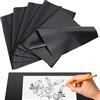 NBEADS 6 Fogli Grandi Carta Carbone per Ricalco, 51,6x120cm Carta di Trasferimento Grafite Nera Carte di Trasferimento Cera per Progetti Fai da Te Schizzi Disegno Modelli Tela Lavorazione Legno