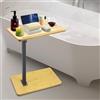 Yuhtech Tavolino a forma di C, per camera da letto, altezza regolabile, vassoio per vasca da bagno con altezza regolabile, per soggiorno, divano, camera da letto
