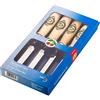 KIRSCHEN Tools 1181000 | Set di 4 scalpelli con manico in faggio bianco in cartone SB composto da 10 + 16 + 20 + 26 mm