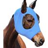 dellyy Maschera Antimosche Cavallo, Maschera Mosche Cavallo, Elastico Maschera Cavallo Antimosche, Maschera Mosche Cavallo Protezione UV, Cuffietta Cavallo (Blu)