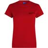 Karl Lagerfeld Jeans Donna Slim Short Sleeve T-Shirt Pompeian Red L