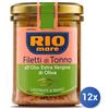 Rio mare 12x Multipack Tonno Rio Mare Olio Gr 180 Extr.Verg Filet Ve