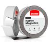 GAUDER Nastro Magnetico Estremamente Autoadesivo (3m x 40mm) | Strisce Magnetiche | Nastro Calamitato