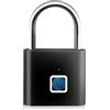 GOEDCH Lucchetto per impronte digitali USB, ricarica USB, senza chiave, per palestra, batteria di lunga durata, resistente alle intemperie