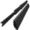 VADANIA Guide per Cassetti per Impieghi Gravosi 1200mm, Guide per Cassetti a Estrazione Totale, Portata 156kg, Montaggio Laterale, Nero #A76, 1 Paio