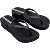 Ipanema Mesh XI Plat Fem, Infradito Donna, Nero, 38 EU