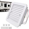 JinsenTGG Ventilatore di Scarico per Roulotte 2,4 W 12 V, Ventilazione Massima per Camper Ventilatore da Tetto Reversibile, Ventilatore di Scarico Laterale Mute per camper Rimorchio Camper (Bianco)