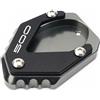 ZESIDIMO Per Ninja 500 Z500 2025 Moto Supporto Estensione Cavalletto,Grigio | Laterale Piastra Accessori per Moto NINJA500 2024 Z500 2025 Eliminator 500