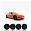 Ayaltes TESPX Protezione Cerchi per Tesla Model Y Uberturbine 21 - Sistema a Bloccaggio Ultra-Stretto Senza Adesivo, Taglio CNC di Precisione, PPF Inclusa, Set Completo da 4 Ruote (nero)