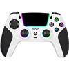 SZPACMATE Controller Wireless per PS4/PS3/Switch/PC/iOS/Android/Steam Deck, con 8 Colori RGB/Joystick Effect Hall/Batteria 1000 mAh/Turbo/Doppia Vibrazione/Programmabile/Impugnatura Antiscivolo