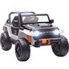 AIYAPLAY Auto elettrica per bambini con musica, clacson e luci LED, 123,5x70,3x71,3 cm, Bianco | Aosom Italy