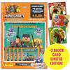 Panini S.p.A. Minecraft Stay Adventurous Sticker Album Panini - Starter Pack [Album + 5 Bustine + 3 Block Card Limited Edition]
