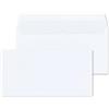 RAYLU PAPER - Confezione di buste bianche in carta con chiusura autoadesiva per l'invio di documenti e lettere, facile da sigillare, 90 g/m² di spessore (DL, 10 unità)