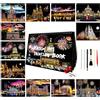 SiYear Set di Carta per Dipinti di Arte Graffiata per Adulti, Serie di Edifici Iconici della Città, Scena Notturna, Tavoletta per Graffi Creativi Regalo Fai da Te con 4 Utensili (Serie Città-A4