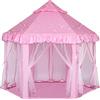 GKXLH Tenda da gioco per bambini per ragazze - Tenda da gioco del castello della principessa, casa da gioco pop-up per interni e per esterni con luci stellari per bambini, regali per bambine da 3 a 9 anni