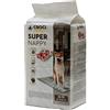 Croci Super Nappy Newspaper - Tappetini igienici per cani super assorbenti 57x54 cm - 60 pz, Traverse cani e animali domestici usa e getta, antiodore e antistrappo
