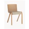 Audo Copenhagen Sedia in legno con cuscino Ready Dining -