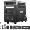 VEVOR Centrale Elettrica Portatile, Generatore Solare da 3600 W e 3840 Wh con 10 Porte di Uscita, Batteria di Backup LiFePO4 Espandibile per Camper, Campeggio, Senza Pannello Solare