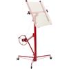 VEVOR Sollevatore di Pannelli in Cartongesso da 4877 mm, Carichi Pesanti da 68 kg con Braccio Telescopico Regolabile, Ruote Bloccabile, Ideale per Installazioni su Soffitti e Pareti Rosso
