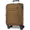 Movom Atlanta Champagne Valigia da Cabina 37x56x20 cm Soft Chiusura TSA 34L 2.8kg 4 Doppie Ruote Estensibile Bagaglio a Mano