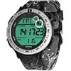 TEKMAGIC 100m Sott'acqua Orologio da polso Pedometro per Uomini Ragazzi Orologio Nuoto Impermeabile con Funzione Lap Cronometro e Sveglia, Formato 12/24 Ore Selezionabile