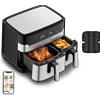 Moulinex Dual Easy Fry et Grill Friggitrice Ad Aria 8.3L 2 Cestelli Modalità Sync