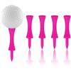 REBECASKYENS 100 tè da golf in plastica, 57 mm, Tee da golf rosa, ben visibili, colori vivaci, Castle Tees Golf portatili per golfisti per esercitare, indistruttibili tè da golf in plastica