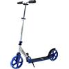Mach1 Kick Scooter in alluminio City Roller grande 200 mm XXL LED ruote luminose/pneumatici adulti e bambini scooter pieghevole (XL bianco blu)