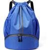 IHLOOTD Zaino Sportivo con Coulisse, Borsa con Coulisse Donna, Zaino Sacca Palestra Uomo, Sacca Sportiva Impermeabile pour Unisex, Sport, Viaggio, Campeggio (Blu Navy)