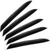 PATIKIL Confezione da 50 Piume per Frecce 11 Pollici Fletching Frecce Nero | da Tiro con l'Arco, Piuma di Tacchino Ala Sinistra Scudo Fletch, per Fai da Te, Piuma di Tacchino